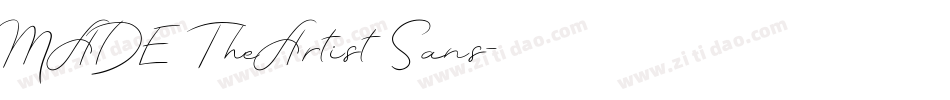 MADE TheArtist Sans字体转换
